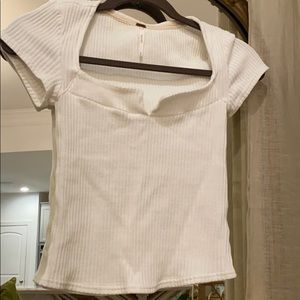 Free People Ribbed Crop Top